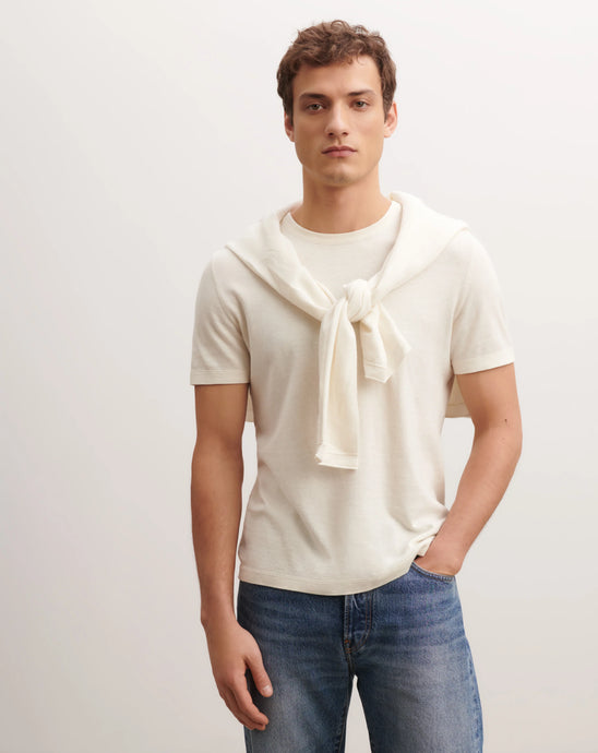Eric Bompard T-Shirt en Coton Cachemire Tourterelle