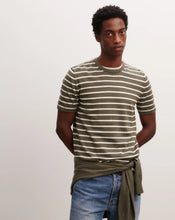 Charger l&#39;image dans la galerie, Eric Bompard T-Shirt Marinière en Coton Cachemire Kaki Ombre