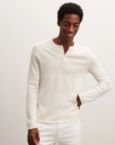 Eric Bompard Pull Tunisien en Coton Cachemire Naturel