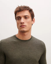 Charger l&#39;image dans la galerie, Eric Bompard Pull Col Rond en Cachemire Kaki Ombre