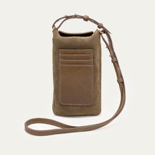 Charger l'image dans la galerie, Claris Virot Etui à Téléphone Misha en Veau Velours Taupe