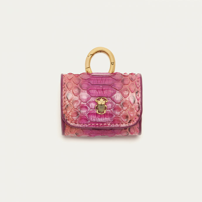 Claris Virot Etui Airpods Jamie Pyhton Bordeaux rose