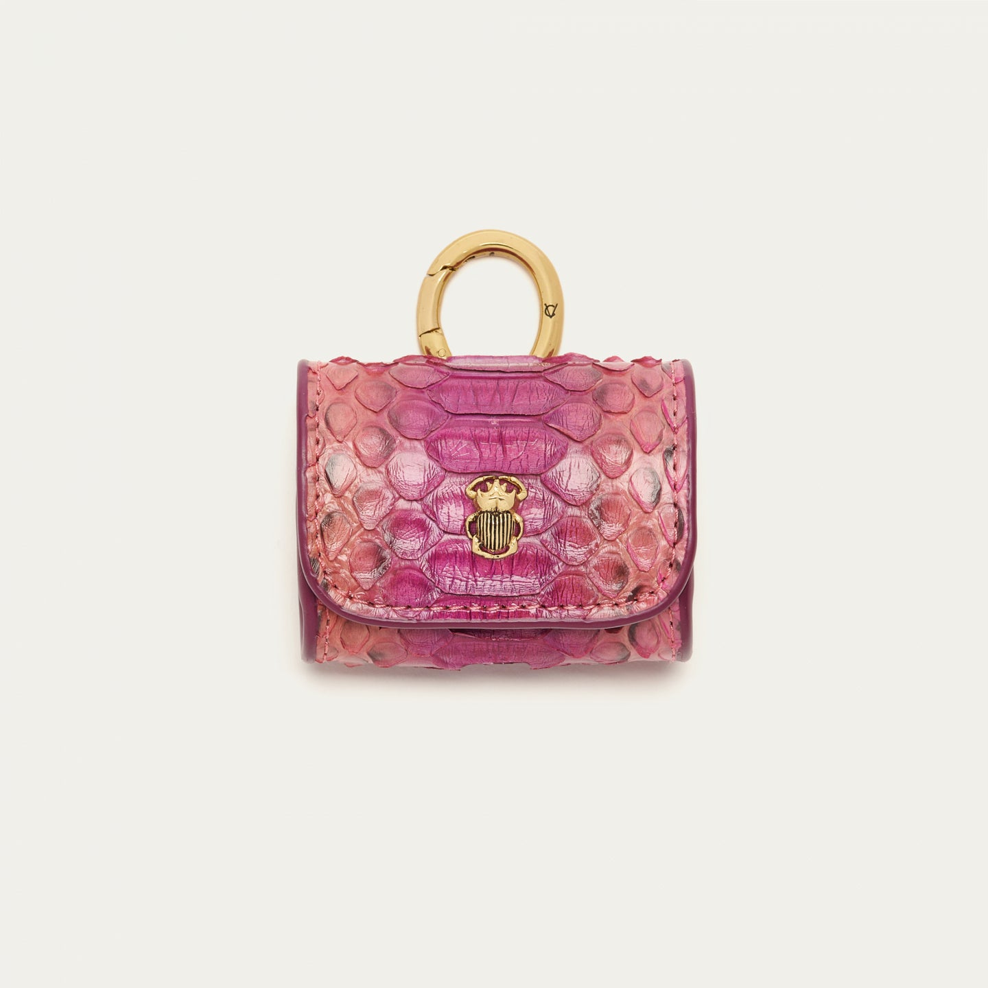 Claris Virot Etui Airpods Jamie Pyhton Bordeaux rose