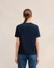 Charger l&#39;image dans la galerie, AMI Femme T-shirt Ami de Coeur Bleu Nautique