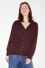 Charger l'image dans la galerie, Roseanna Gilet Lucia en Laine Bordeaux