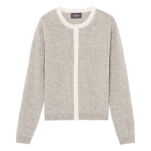 Charger l&#39;image dans la galerie, Eric Bompard Cardigan Manches Boutons en Cachemire Gris Argente