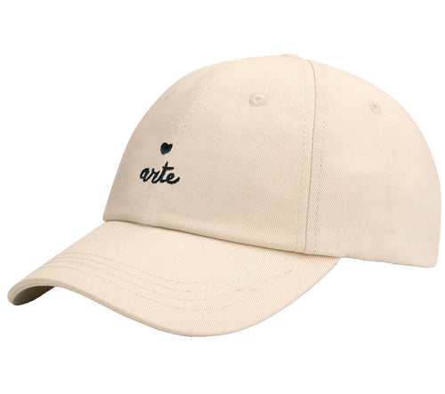 Arte Casquette avec Logo Coeur Cream