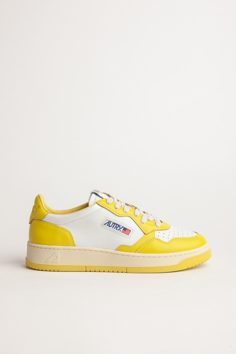 Autry Sneakers Medalist 01 Low Leather Lime WB27
