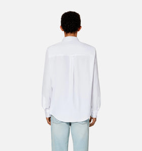 AMI Chemise Tonal Ami de Coeur Popeline Blanc