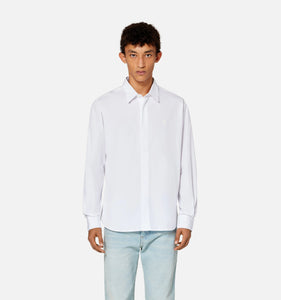 AMI Chemise Tonal Ami de Coeur Popeline Blanc