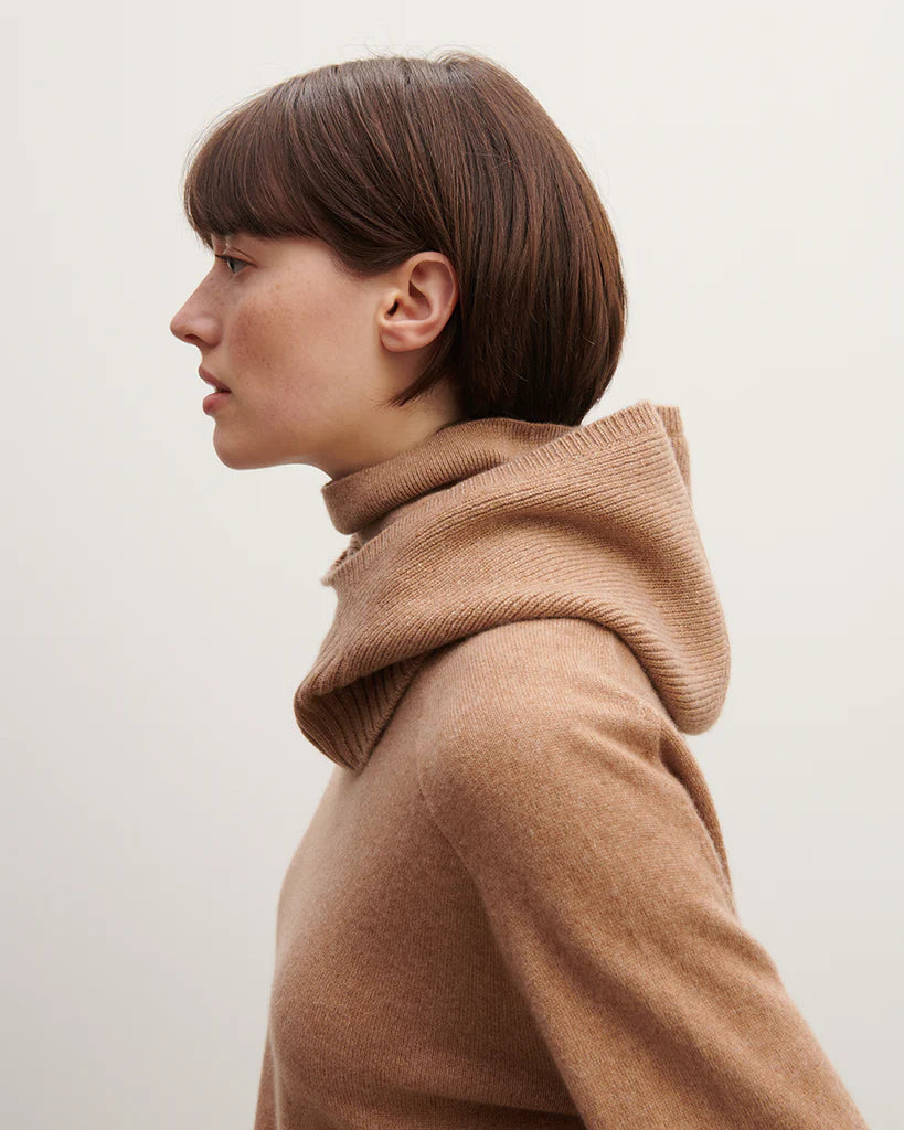 Eric Bompard Cagoule en Cachemire Caramel