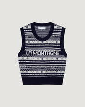 Charger l&#39;image dans la galerie, Maison Labiche Pull Montagne en Laine Navy