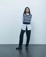Charger l&#39;image dans la galerie, Maison Labiche Pull Montagne en Laine Navy