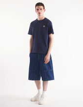 Charger l&#39;image dans la galerie, Maison Kitsuné T-shirt Fox head Patch Ink Blue
