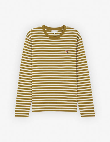 Maison Kitsuné T-shirt Marin Fox head Patch Kaki