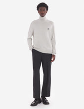 Charger l&#39;image dans la galerie, Maison Kitsuné Pull Col roule Fox Head Bold Light grey