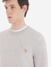 Charger l&#39;image dans la galerie, Maison Kitsuné Pull Baby Fox en Laine Light grey