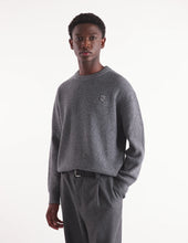 Charger l&#39;image dans la galerie, Maison Kitsuné Pull Bold Fox Head Patch Comfort Grey Melange