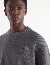 Charger l&#39;image dans la galerie, Maison Kitsuné Pull Bold Fox Head Patch Comfort Grey Melange