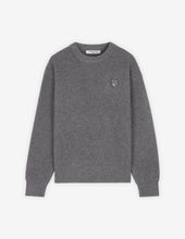 Charger l&#39;image dans la galerie, Maison Kitsuné Pull Bold Fox Head Patch Comfort Grey Melange