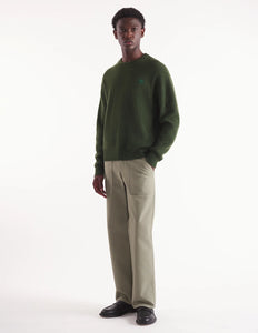 Maison Kitsuné Pull Bold Fox Head Patch Comfort Ranger Green
