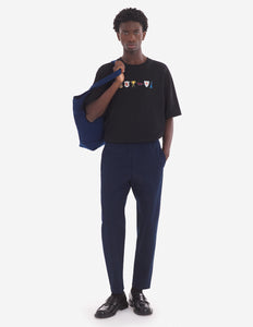 Maison Kitsuné Pantalon City Gabardine Blue