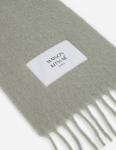Maison Kitsuné Echarpe en Alpaga Laurel Green