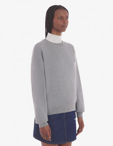 Maison Kitsuné Sweatshirt Bold Fox Head Patch Comfort Grey