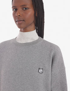 Maison Kitsuné Sweatshirt Bold Fox Head Patch Comfort Grey