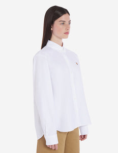 Maison Kitsuné Chemise Oxford Fox Head Patch White