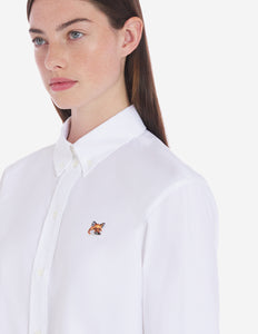 Maison Kitsuné Chemise Oxford Fox Head Patch White