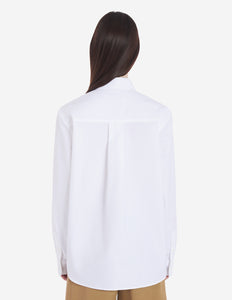 Maison Kitsuné Chemise Oxford Fox Head Patch White