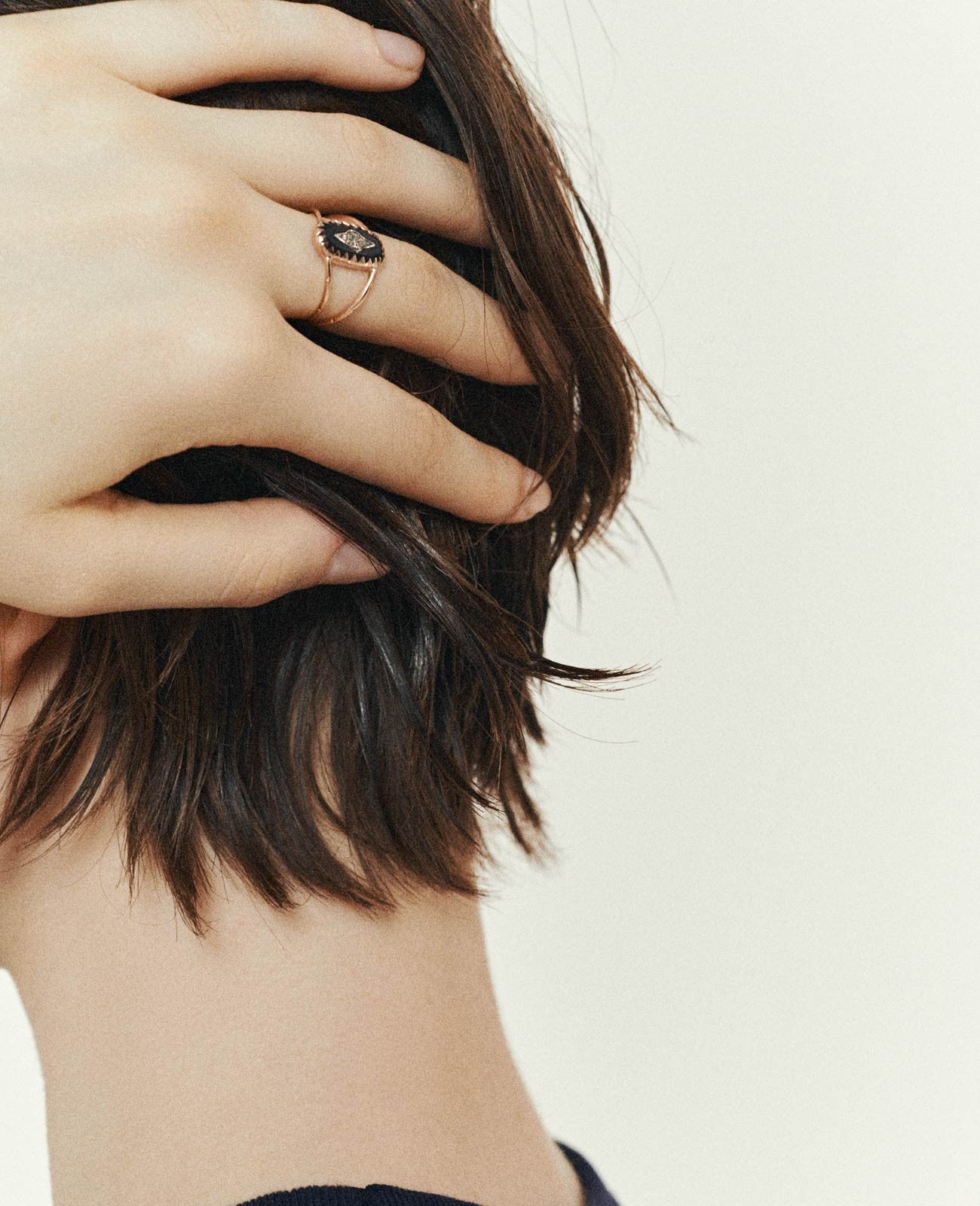 Pascale Monvoisin Bague Mahe Noir