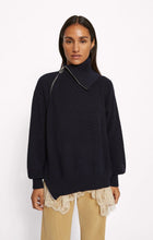 Charger l&#39;image dans la galerie, Roseanna Pull Zip en Laine Navy
