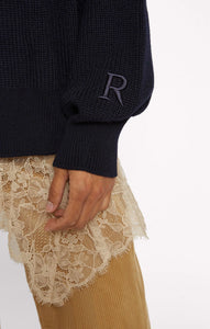 Roseanna Pull Zip en Laine Navy
