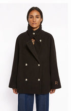 Charger l&#39;image dans la galerie, Roseanna Manteau Driver en Laine Chocolat