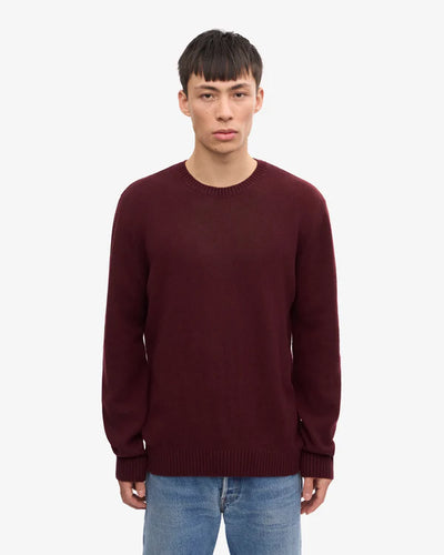 Colorful Standard Pull Classic merino Wool Crew Oxblood red