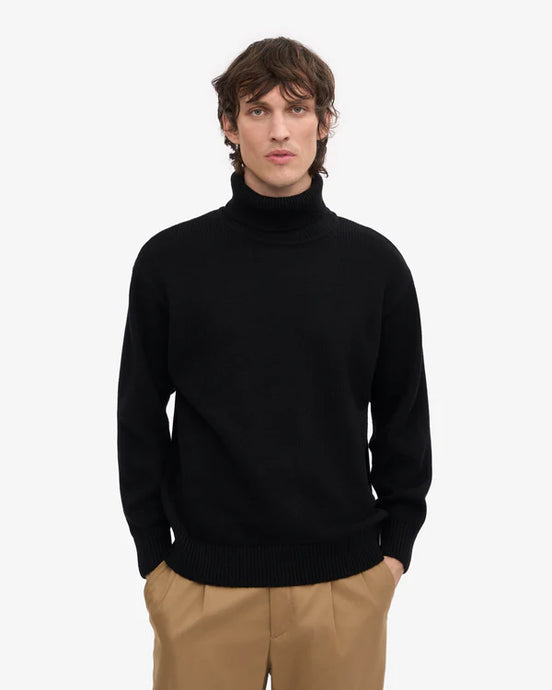 Colorful Standard Turtleneck Classic merino Wool Deep Black