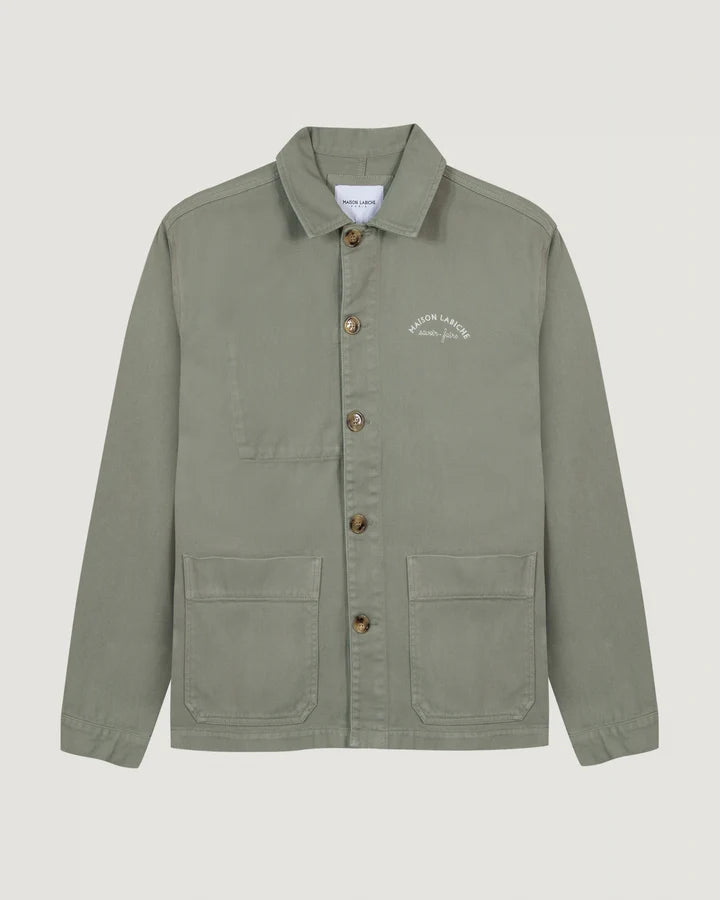 Maison Labiche Veste Sebasto en Twill Fog Green