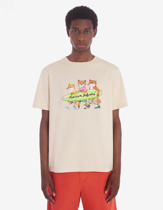 Maison Kitsuné T-shirt Surfing Foxes Comfort Paper