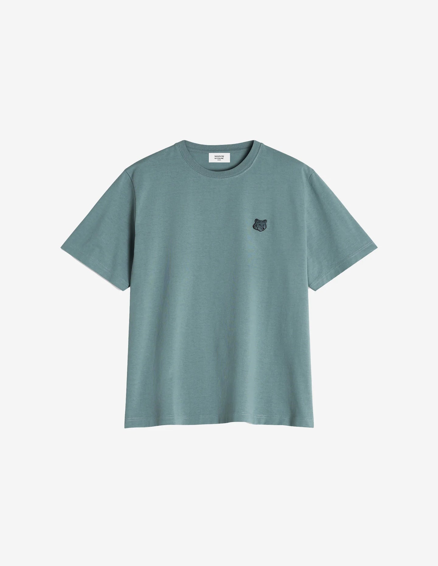 Maison Kitsuné T-Shirt Bold Fox Head Patch Seine Blue