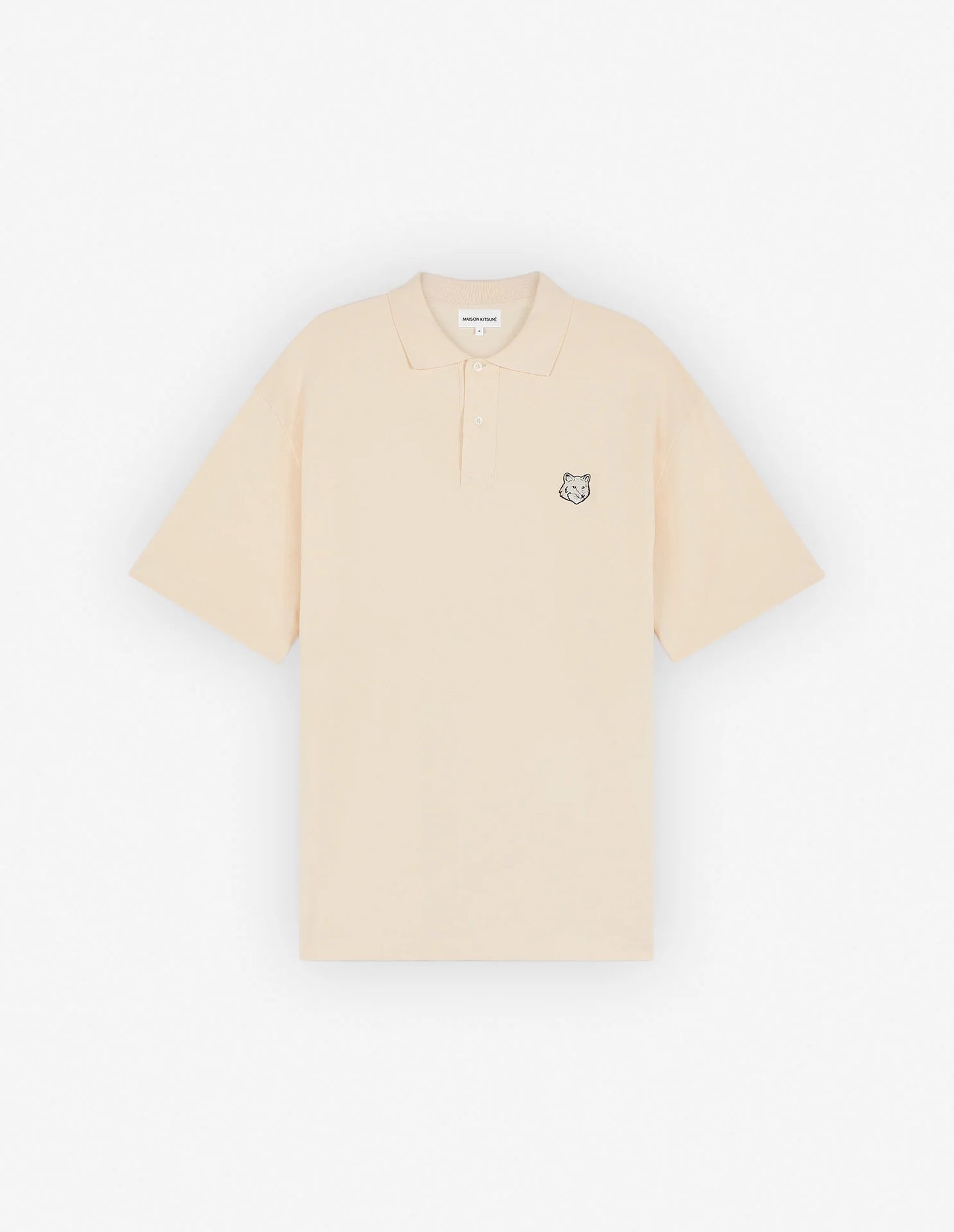 Maison Kitsuné Polo Oversize Bold Fox head Patch Paper