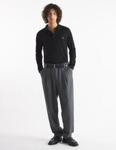 Charger l&#39;image dans la galerie, Maison Kitsuné Pull Polo Bold Fox Head Patch Black