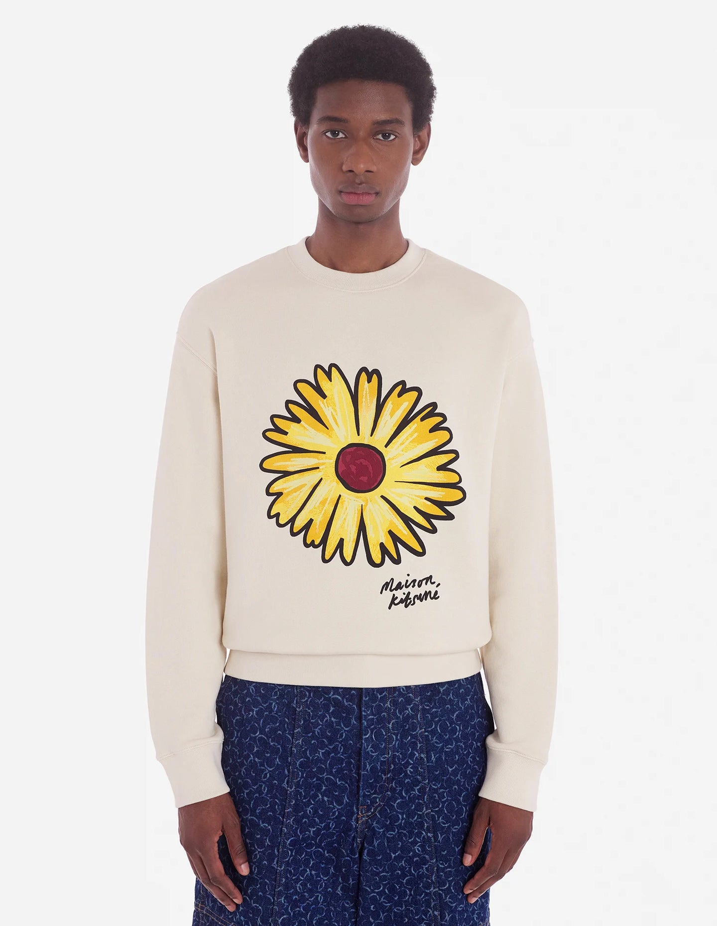 Maison Kitsuné Sweatshirt Floating Flower Comfort Paper