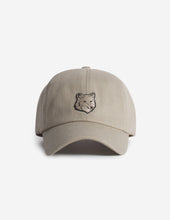Charger l&#39;image dans la galerie, Maison Kitsuné Casquette Fox Head Concrete Beige
