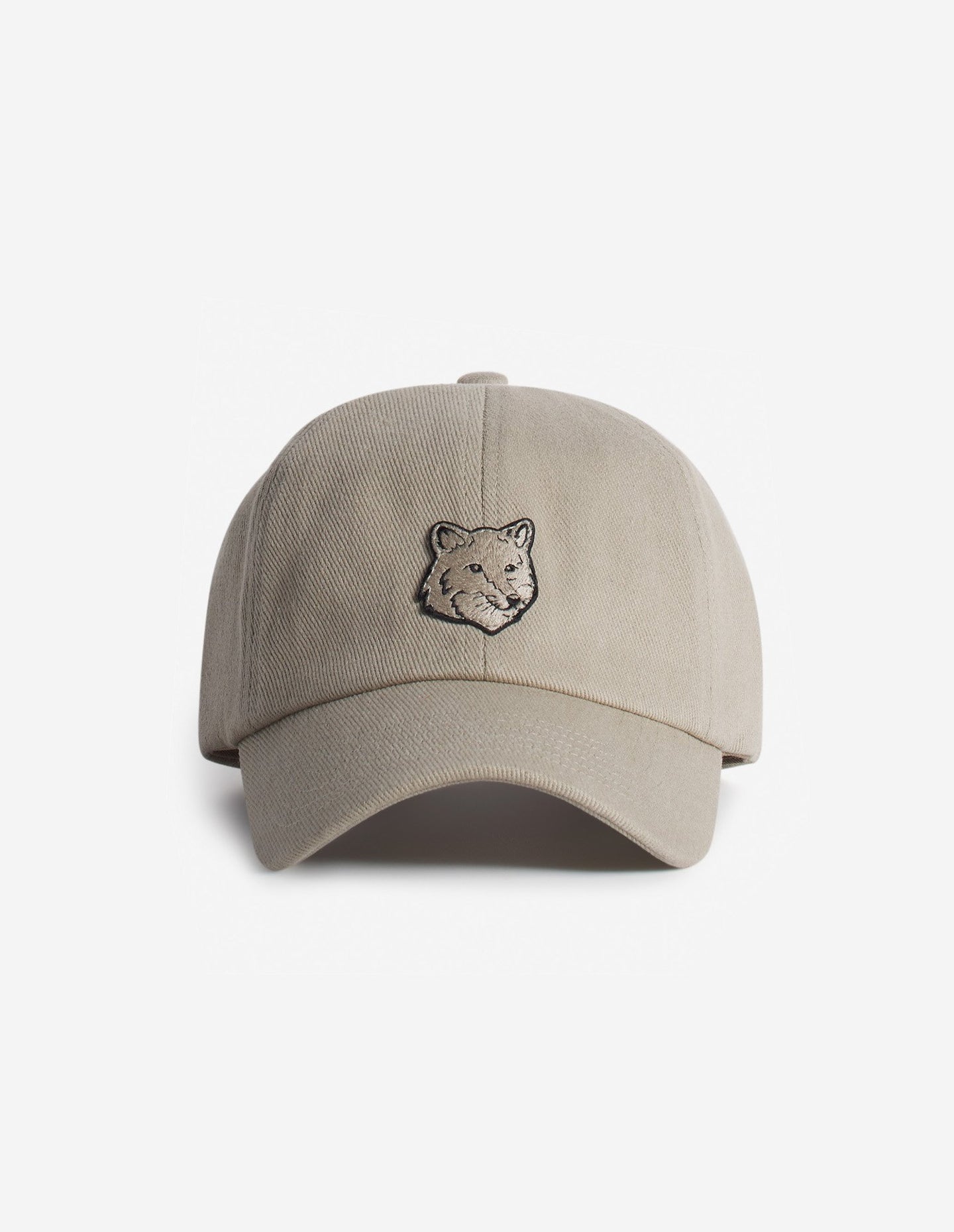 Maison Kitsuné Casquette Fox Head Concrete Beige