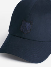 Charger l&#39;image dans la galerie, Maison Kitsuné Casquette Fox Head Navy