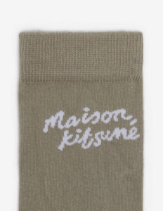 Maison Kitsuné Chaussettes Handwritting Canvas