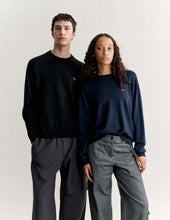 Charger l'image dans la galerie, Maison Kitsuné Pull Red Profile Fox Comfort Navy
