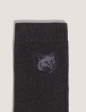 Charger l'image dans la galerie, Maison Kitsuné Chaussettes Fox Head Anthracite
